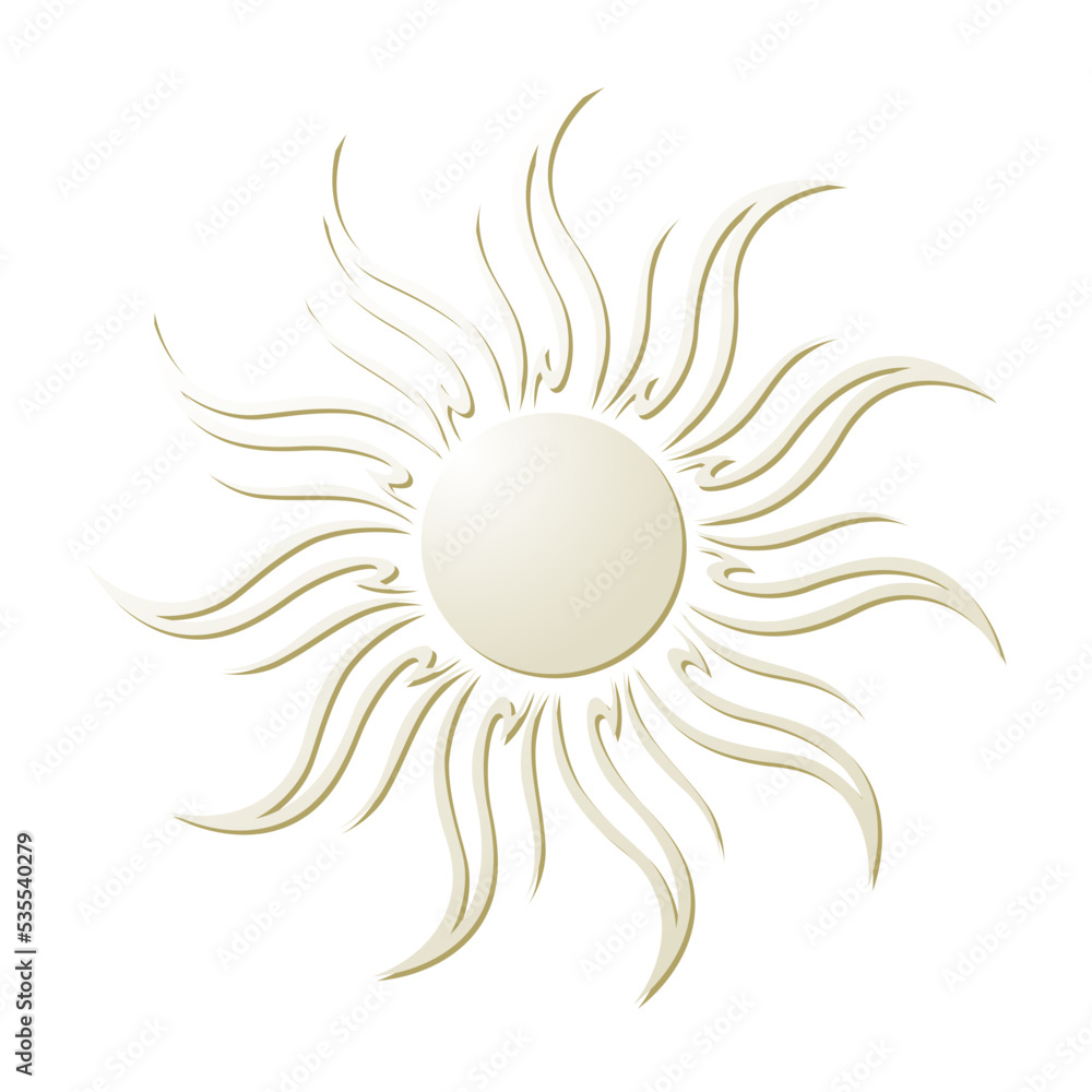 ornamental sun, vector illustration ornamental sun, vector illustration