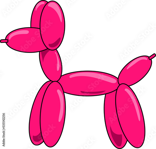 dog balloon kids baby shower party clipart