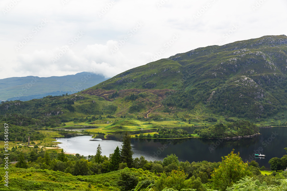 Spectacular mountain scenery of Loch Shiel