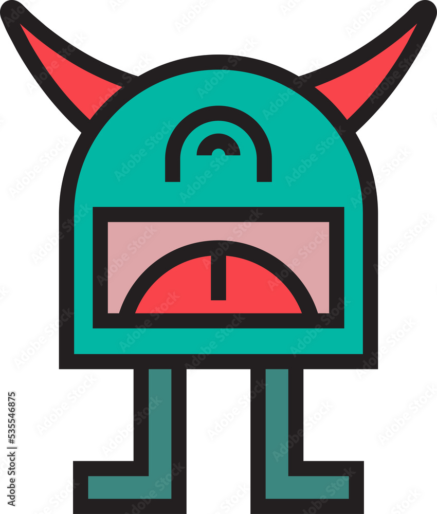 funny cartoon monster character illustration funny cartoon monster character illustration