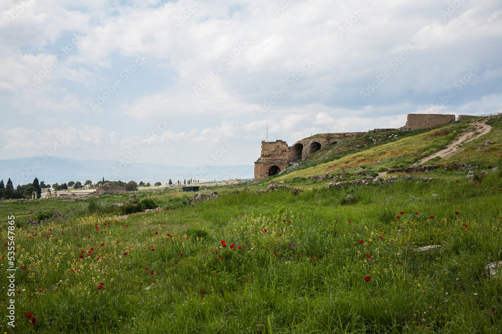 Hierapolis is an Ancient City in Pamukkale, Denizli in Turkey