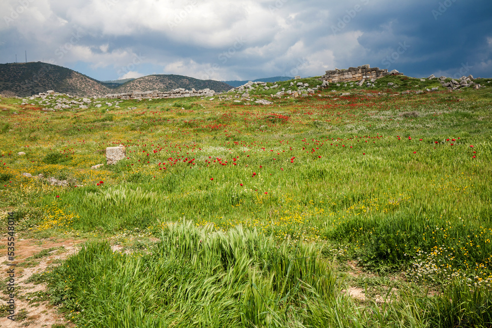 Hierapolis is an Ancient City in Pamukkale, Denizli in Turkey Hierapolis is an Ancient City in Pamukkale, Denizli in Turkey