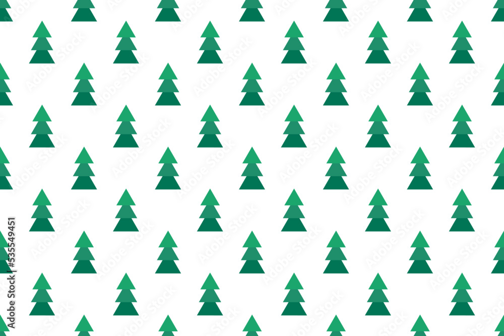 Christmas trees green seamless pattern. Christmas trees green seamless pattern.