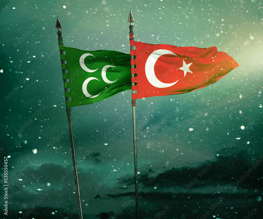 Ottoman Empire and the Turkish Flag Turkey Stock Illustration Adobe
