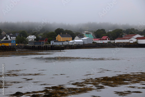 Bilde på lerret The fishing village of Westport in Nova Scotia