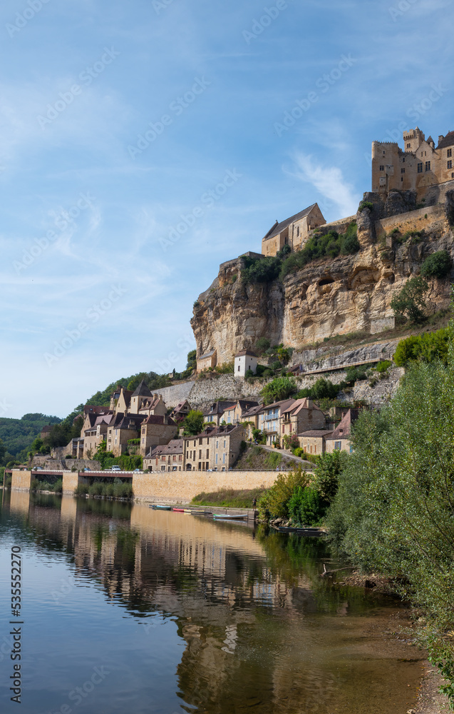 the castle of Beynac in the Dordogne area in France