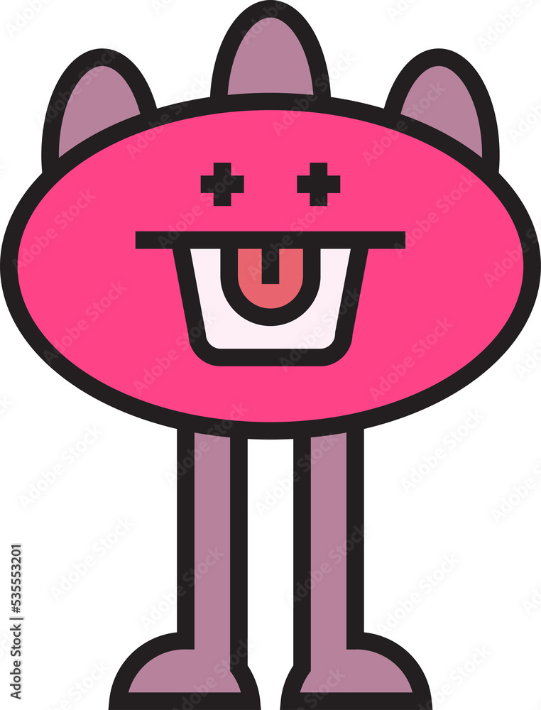 cute and funny monster character illustration cute and funny monster character illustration