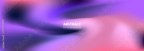 Bright multicolored holographic wide background. Abstract liquid colorful gradient creative banner. Blurred soft blend color gradation minimalist background. Vector illustration.