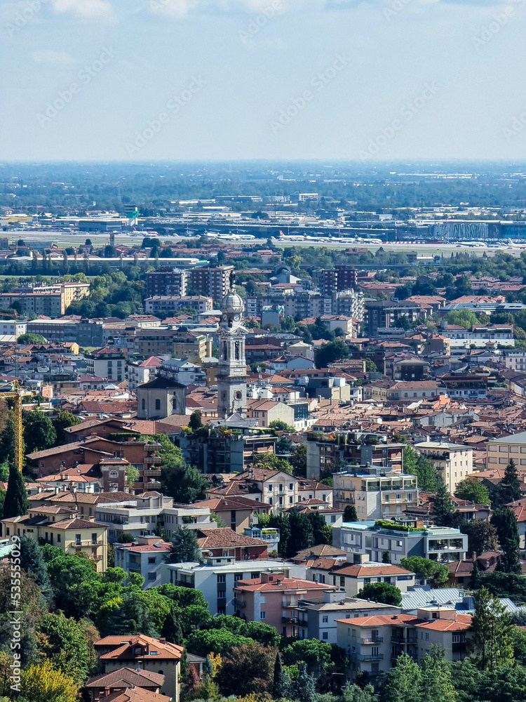 Vista città di Bergamo
