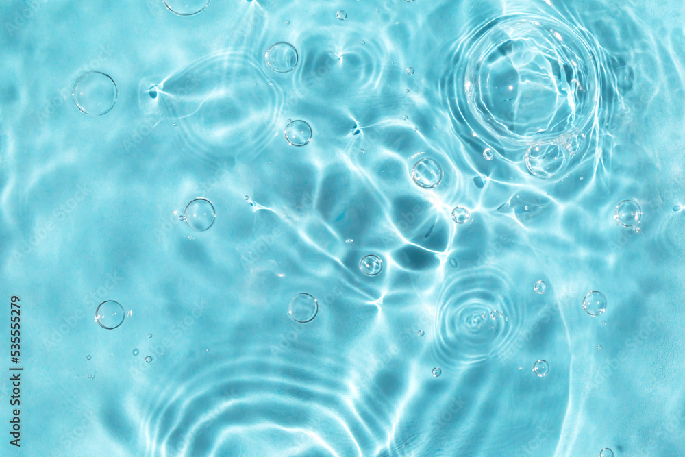 Textured water background with bubbles Textured water background with bubbles