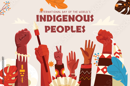 Indigenous Peoples Day. Holiday concept. Template for background, banner, card. photo