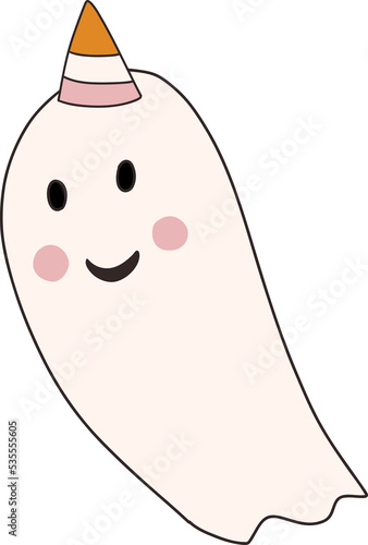 Cute ghost clipart illustration character photo