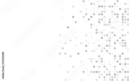Digital technology background. Digital data dots gray pattern pixel background