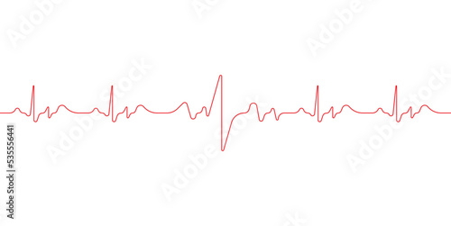 Electrocardiogram. Heart beat. Medical healthcare symbol