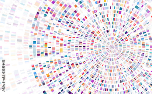 Dna test infographic. Genome sequence map.