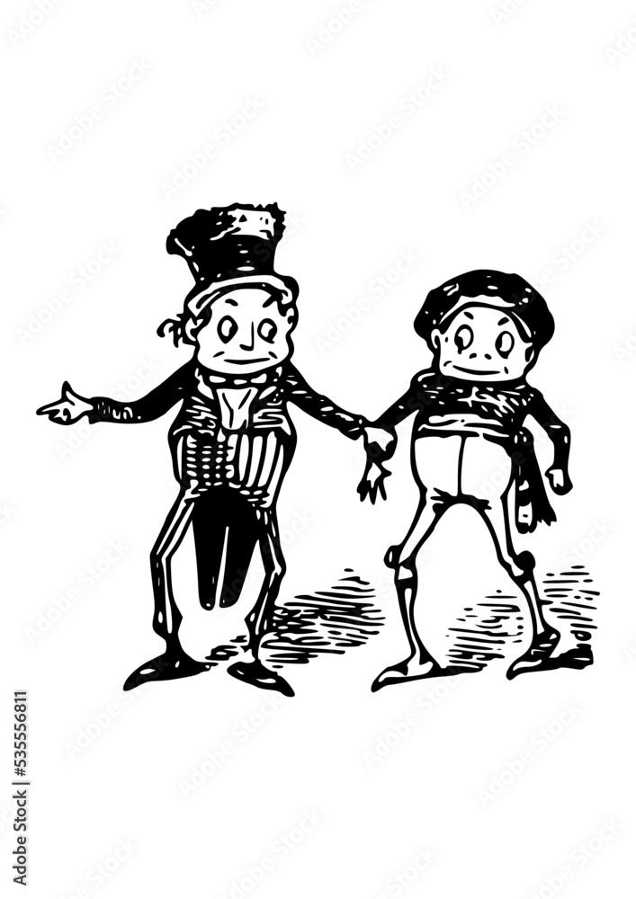Fototapeta premium Uncle Sam und Junge