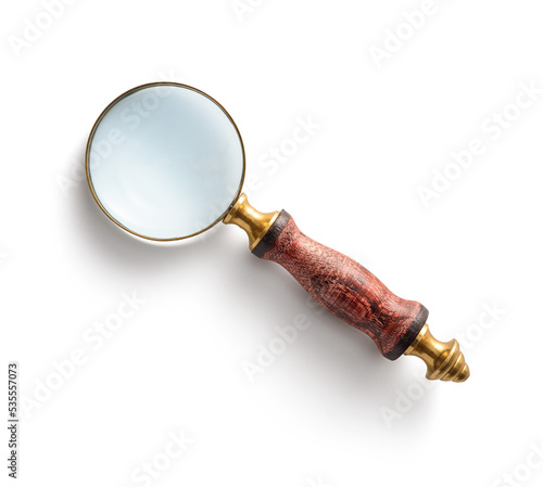 Magnifying glass isolated