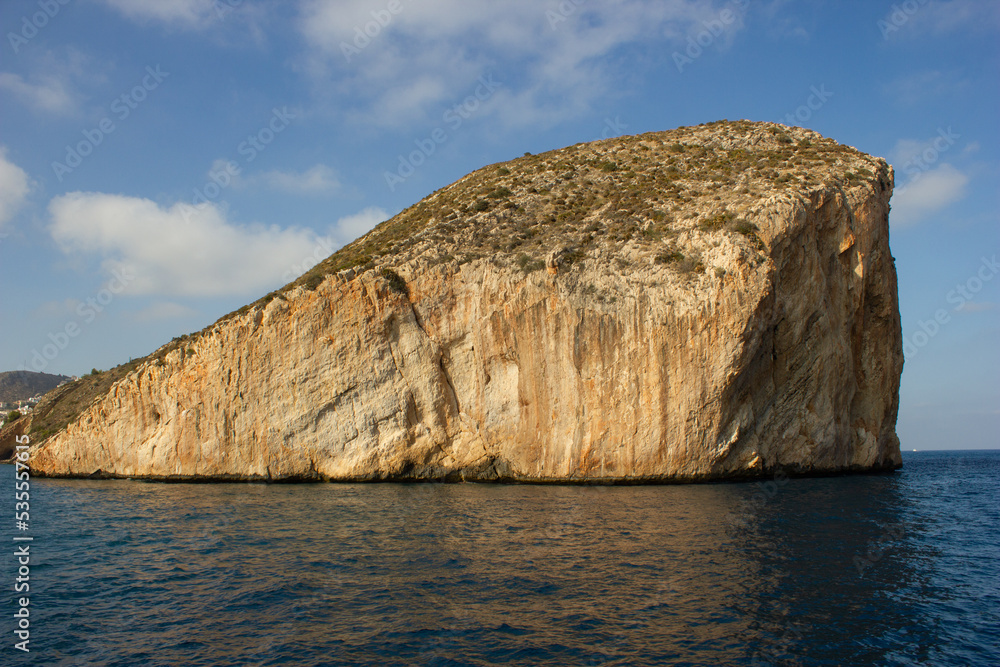 Giant rock in the over coast of Calpe, Valencia, Alicante, Spain Giant rock in the over coast of Calpe, Valencia, Alicante, Spain