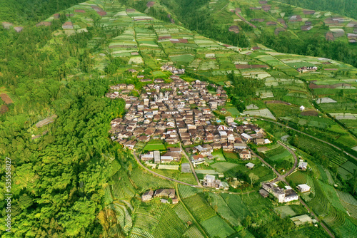 Houses with farmland in Silancur highland photo