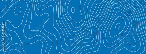 The stylized colorful wavy abstract topographic map contour, lines Pattern background. Topographic map and landscape terrain texture grid. Wavy banner and color geometric form. Vector illustration.
