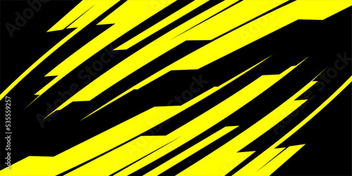racing background vector design with unique stripes pattern with dominant color yellow