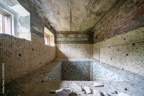 Walter Ulbricht's old winter house, once a symbol of luxury and power in the GDR, now stands as a silent ruin, telling stories from a bygone era photo