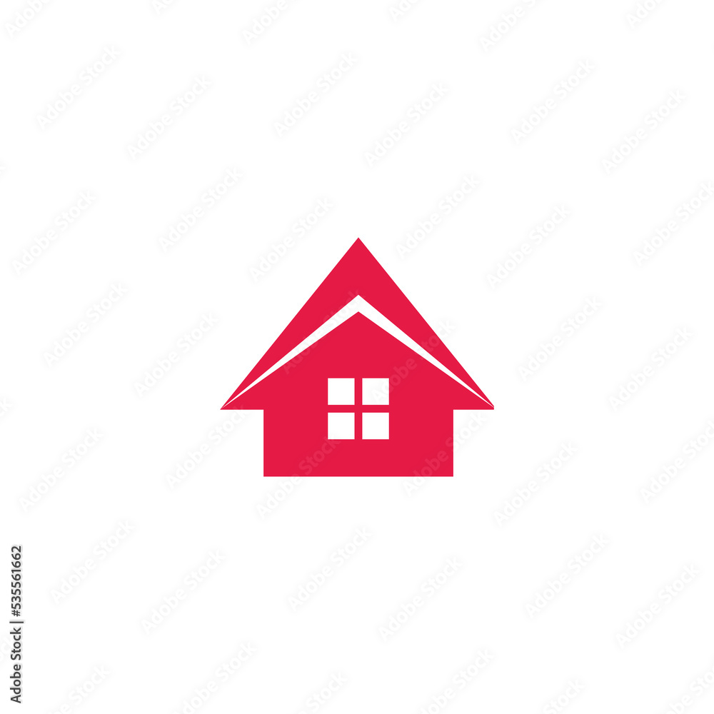 home arrow red geometric simple symbol vector home arrow red geometric simple symbol vector