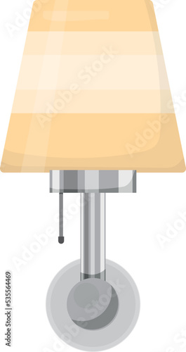 Wall sconce lamp icon. Interior electric light