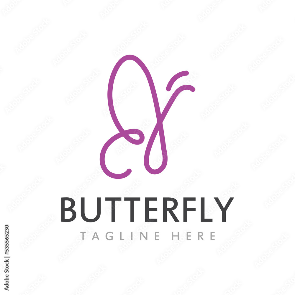 Beauty Butterfly icon design Beauty Butterfly icon design
