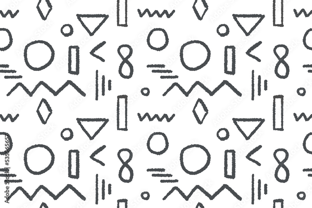 Abstract seamless doodle pattern Abstract seamless doodle pattern