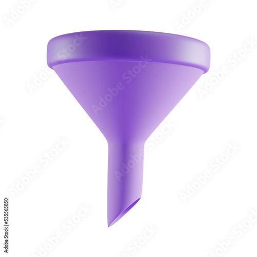 funnel 3d icon photo