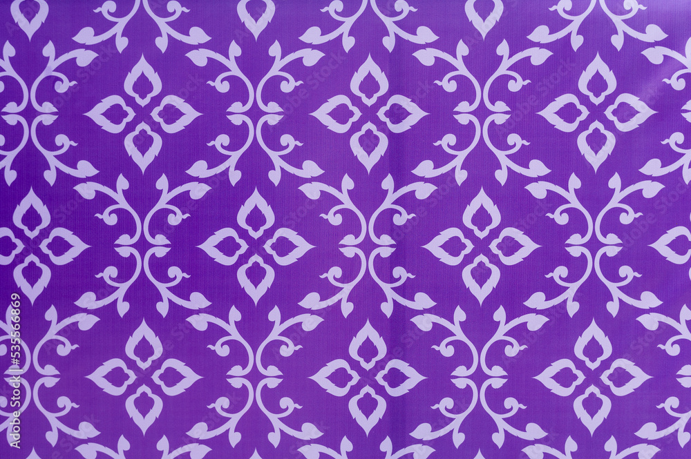 Thai pattern background in various colors 