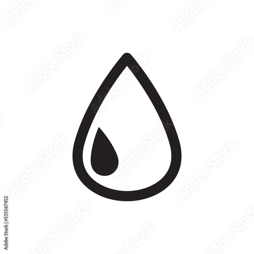 Water Drop Icon Vector Illustration