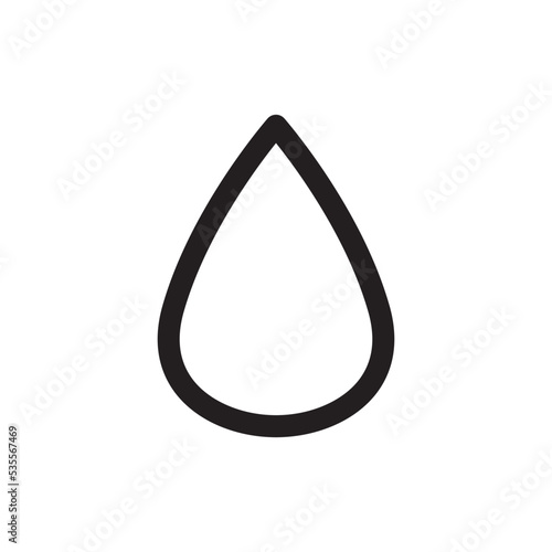 Water Drop Icon Vector Illustration