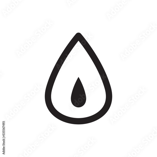 Water Drop Icon Vector Illustration