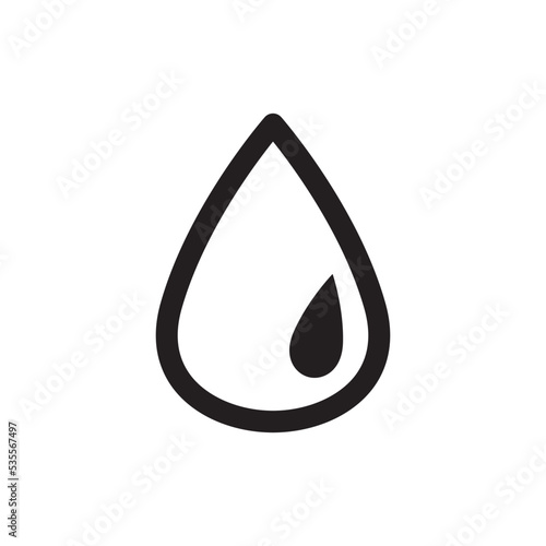 Water Drop Icon Vector Illustration