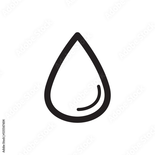 Water Drop Icon Vector Illustration