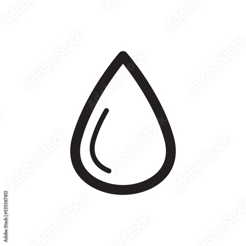 Water Drop Icon Vector Illustration