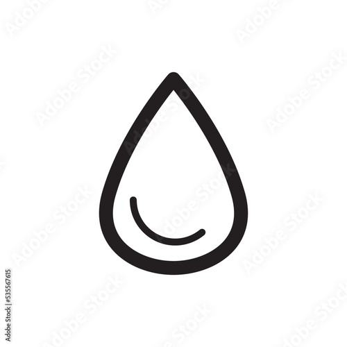 Water Drop Icon Vector Illustration