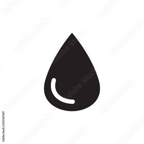 Water Drop Icon Vector Illustration