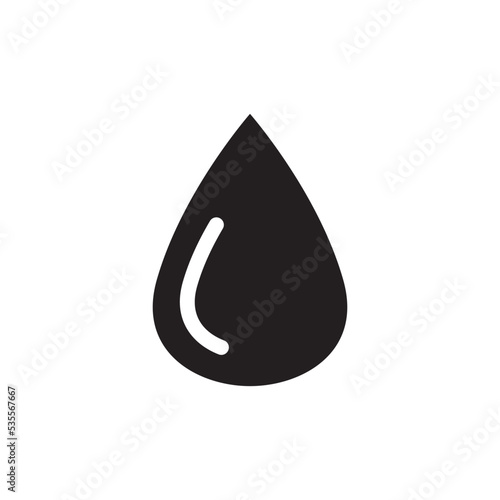 Water Drop Icon Vector Illustration