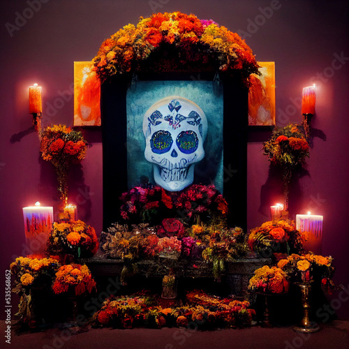 dia de los muertos altar