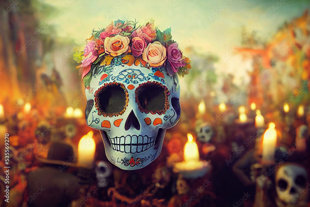 dia de los muertos street celebration dia de los muertos street celebration