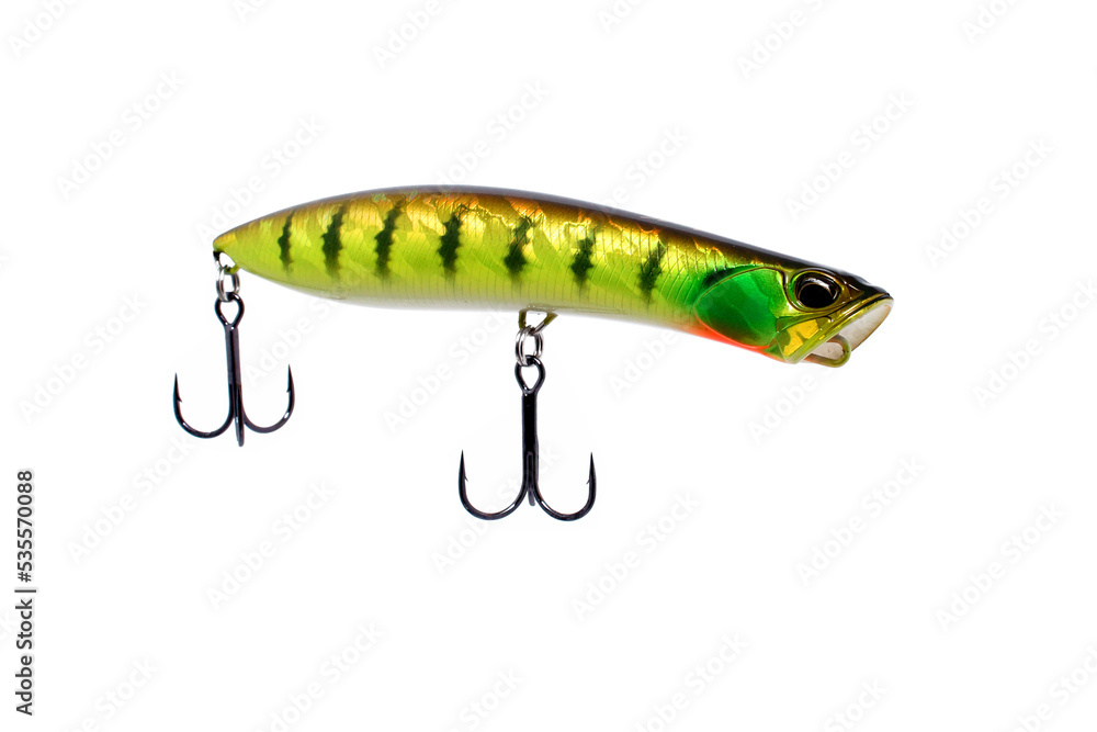 Wobbler for fishing on a white background Wobbler for fishing on a white background