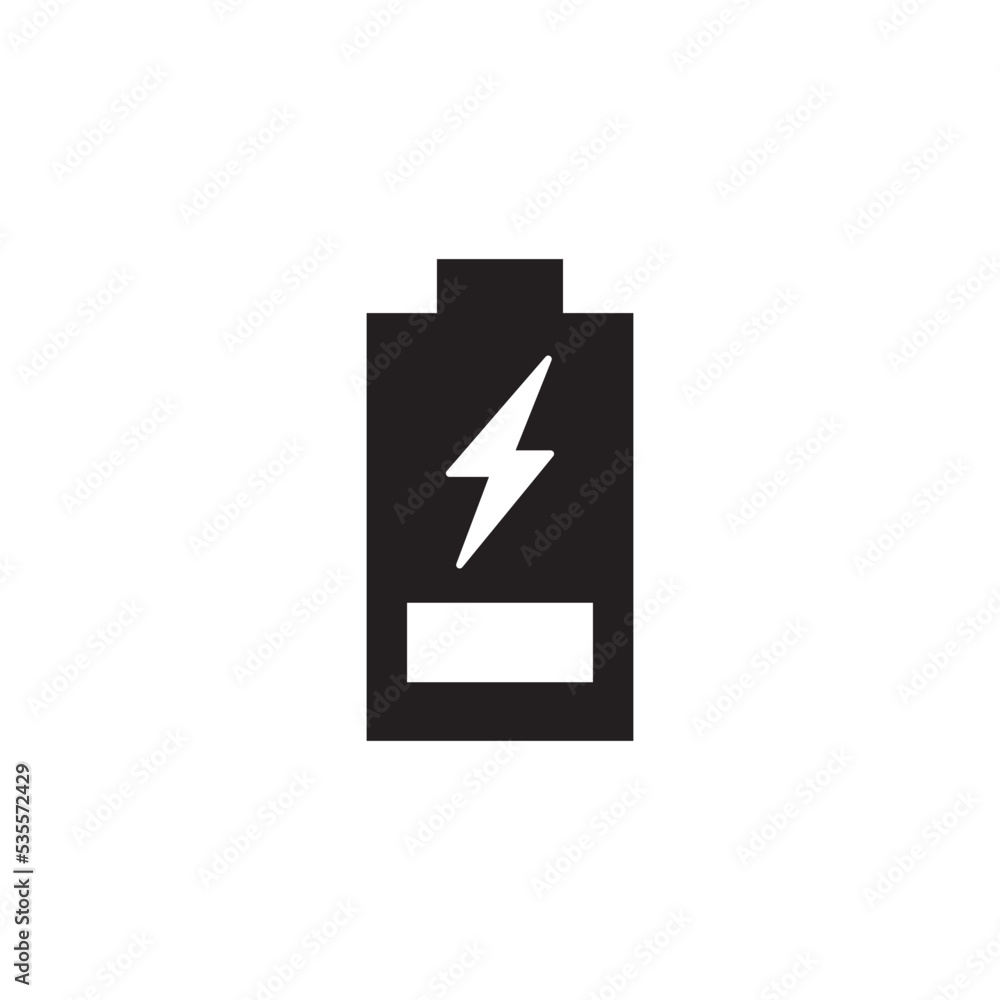 Battery Icon Vector Illustration Style Battery Icon Vector Illustration Style