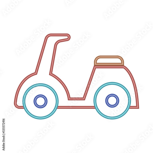 motorcycle neon transport