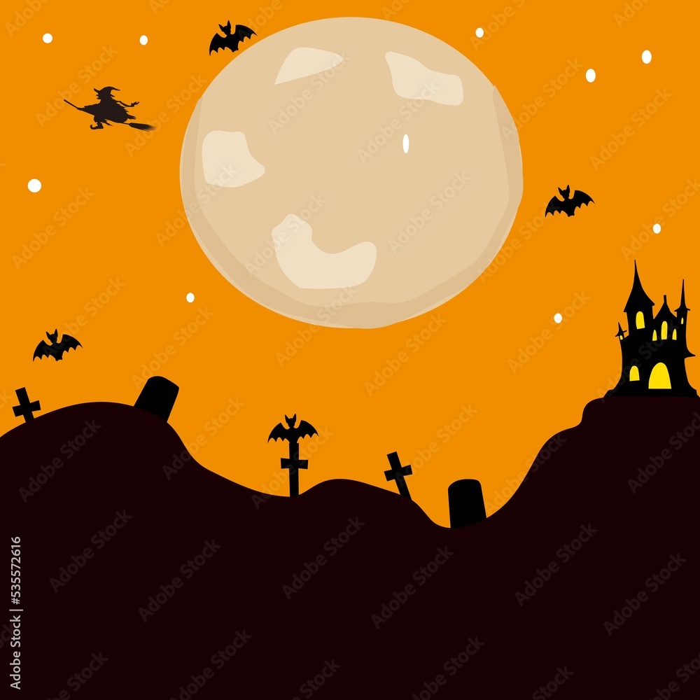 Diseño Grafico Sobre halloween con decoraciones de esta celebracion,Libre de uso para proyectos.
