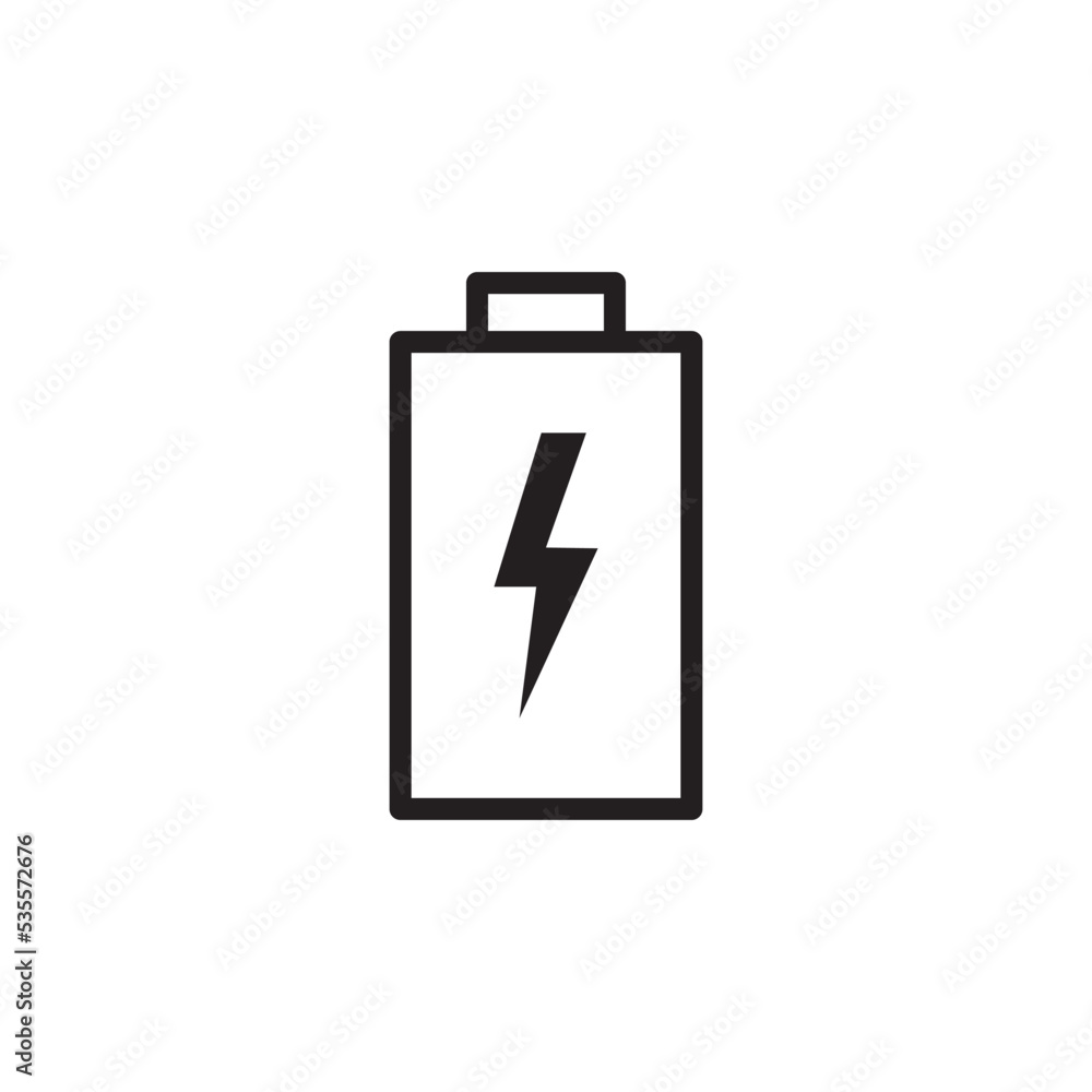 Battery Icon Vector Illustration Style Battery Icon Vector Illustration Style