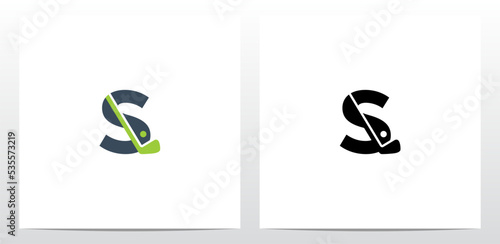 Golf Stick And Ball On Letter Logo Design S