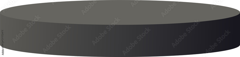 Fototapeta premium Black podiums 3d.